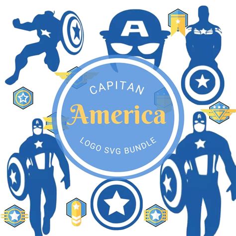 Captain America Logo SVG Designs – MasterBundles