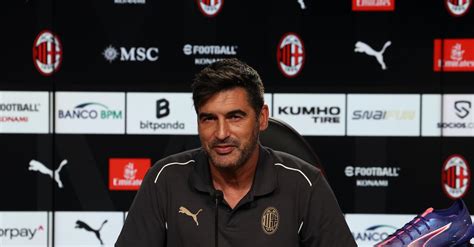 Milan Udinese Data Luogo E Orario Della Conferenza Stampa Di Fonseca