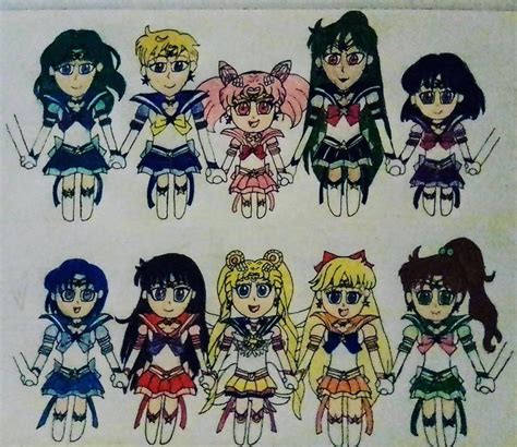 Eternal Sailor Guardians Chibi Version By Mylittleboli20 On Deviantart