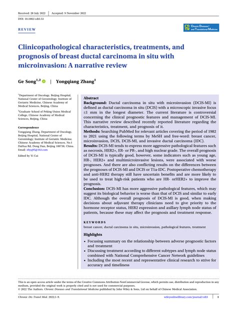 Pdf Clinicopathological Characteristics Treatments And Prognosis Of