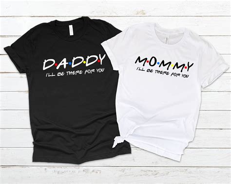 Pregnancy Announcement Shirt Daddy And Mommy Shirt Friends Etsy