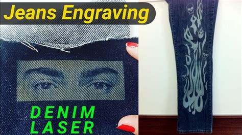 Denim Jeans Laser Engraving Garments Laser Engraving Machine Youtube