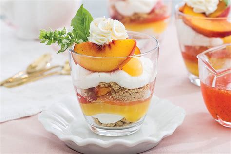 Peach And Mascarpone Parfaits Southern Lady Magazine