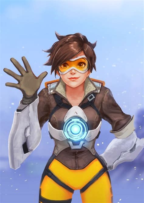 Overwatch Tracerトレーサーちゃん着色 Overwatch Drawings Overwatch Tracer