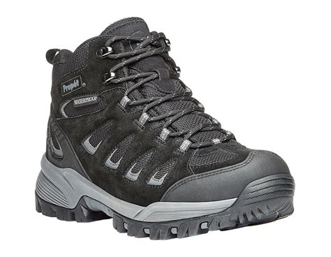 Propets Men Diabetic Work Boots M3599 Black Comfy Shoes And Medical