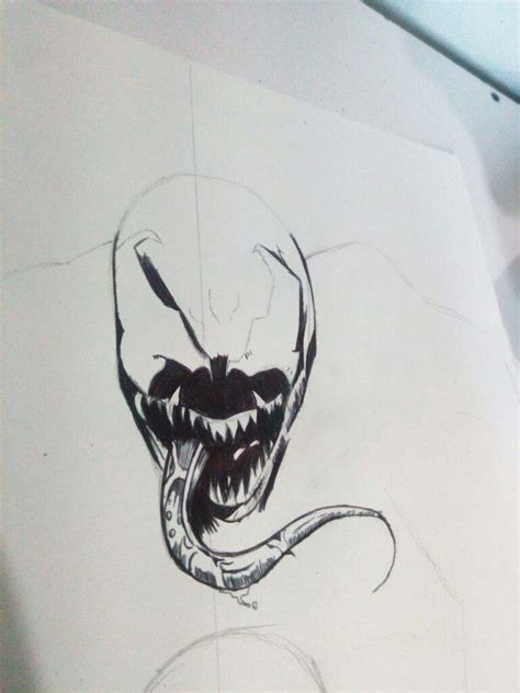 Spiderman Vs Venom Dibujo A Tinta Dibujarte Amino