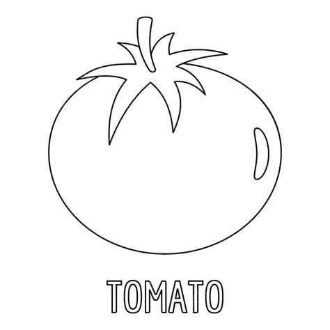 Tomato Illustration Vector Png Images Tomato Icon Outline Vector