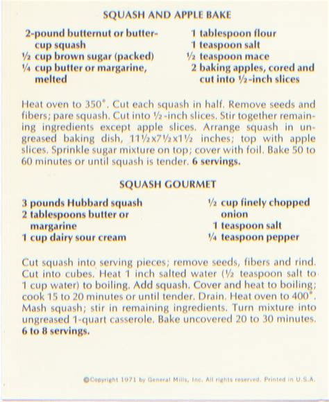 Retro Recipes Squash Bake Recipe By Betty Crocker