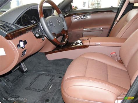 Black Chestnut Brown Interior 2012 Mercedes Benz S 550 Sedan Photo 53719485