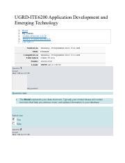 Lab Ugrd Ite Application Development And Emerging Technology Pdf