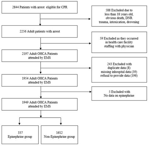 Jcm Free Full Text Effect Of Prehospital Epinephrine Use On