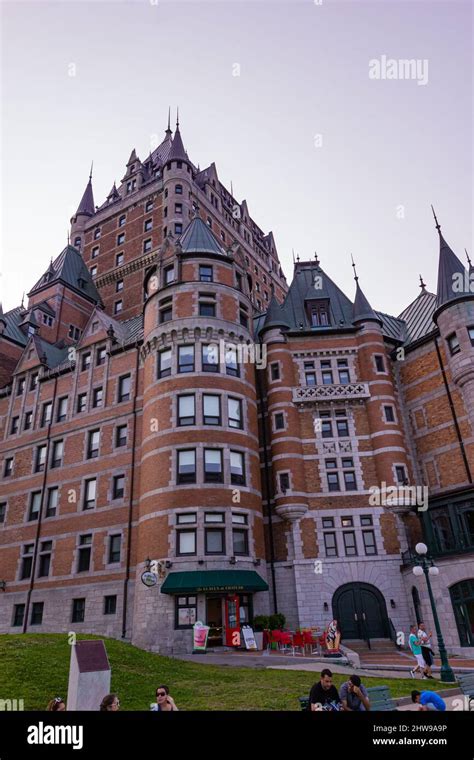 Looking Up Old Historic Monument Building Luxurious Hotel At Large