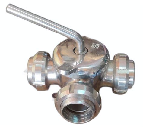 Medium Pressure Stainless Steel Three Way Dairy Plug Valve At Rs