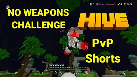 NO WEAPONS CHALLENGE HIVE PVP Shorts YouTube