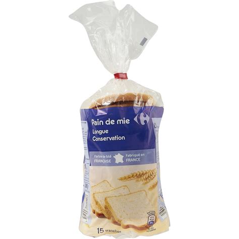 Pain De Mie Longue Conservation Carrefour Le Paquet De Tranches