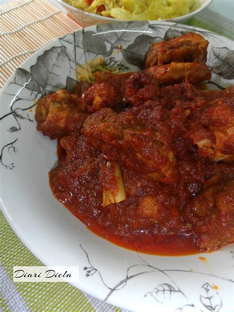 Diari Diela Ayam Masak Merah