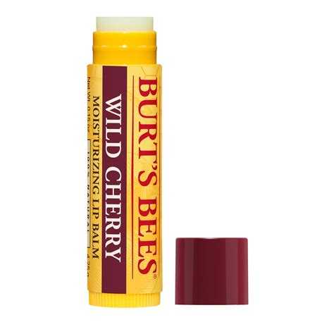 Burt's Bees 100% Natural Moisturizing Lip Balm, Wild Cherry with ...