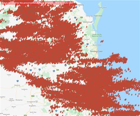 Each individual lightning strike over SE Queensland in 12 hours : r/MapPorn