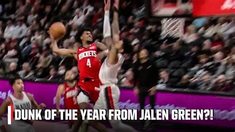 Dunk Of The Year Jalen Green Soars For A Poster Over Anfernee