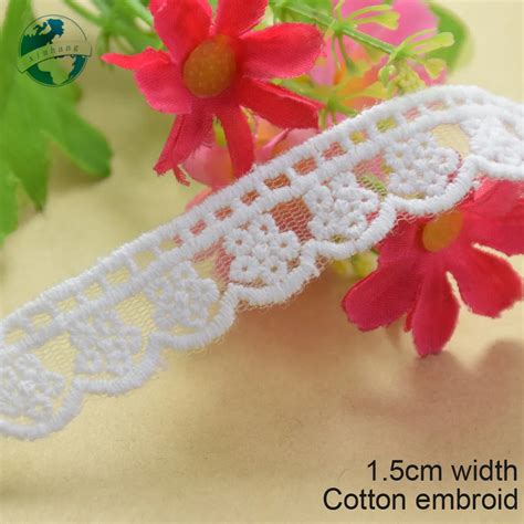 Yards Cm Cotton Embroid Lace Sewing Ribbon Guipure Lace African