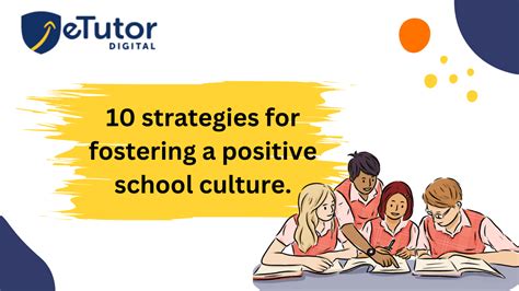 10 Effective Strategies For A Positive School Culture Etutor