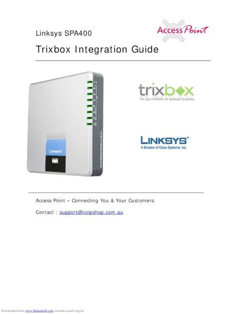 PDF Trixbox Integration Guide SetupRoutersetuprouter Router