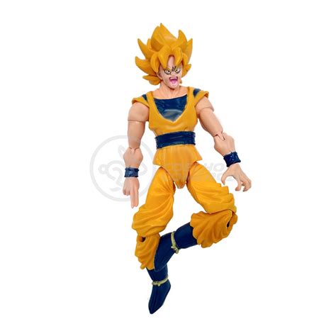 Boneco Brinquedo Articulado 14cm Action Figure Removivel Goku Ssj