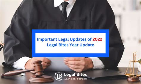 Important Legal Updates of 2022 - Legal Bites Year Update