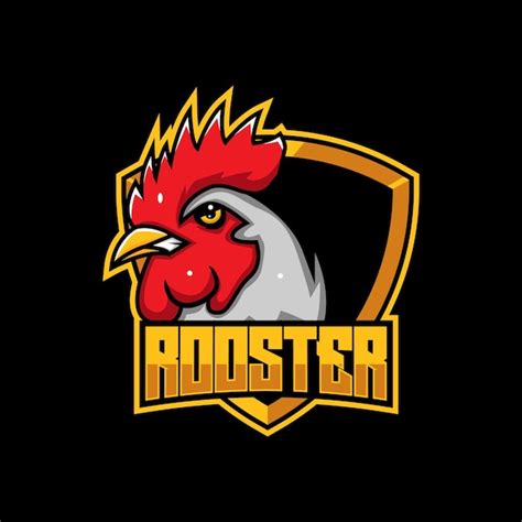 Premium Vector Rooster Chicken Mascot Logo And Esports Mascot Angry