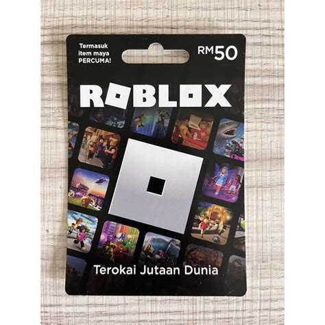 Rm50 Roblox T Card Roblox Game Reload Card In Malaysia Shopee Malaysia