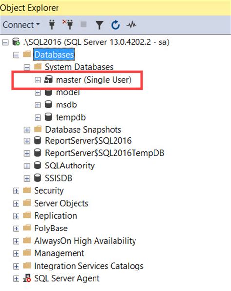 Single User Database