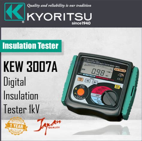 Kyoritsu 3007A Digital Insulation Continuity IndoNusa Tekno