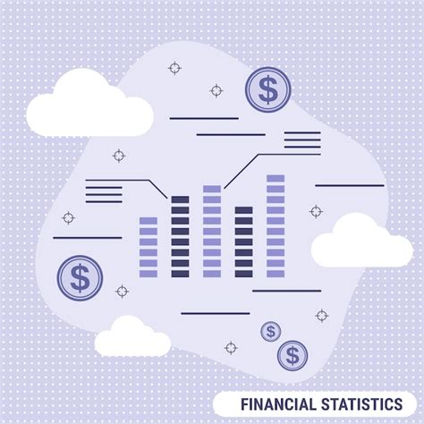 Premium Vector Financial Statistics Flat Design Style Vector Concept