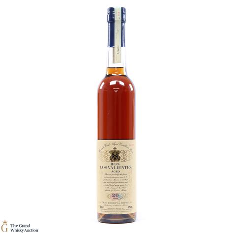 Ron Los Valientes 20 Year Old Blended Caribean Rum Auction The