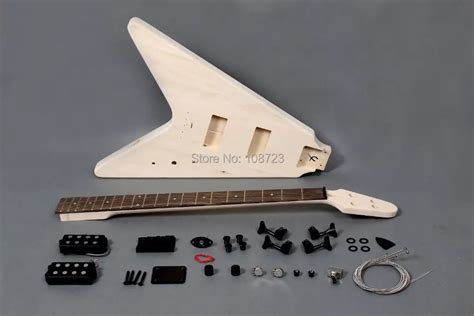 Buy Flying V Style 4 Strings Electric Bass Guitar