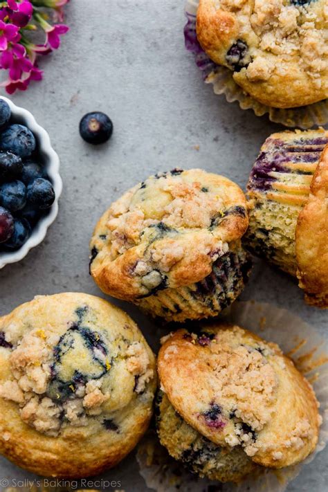 Lemon Blueberry Muffins Sally S Baking Addiction