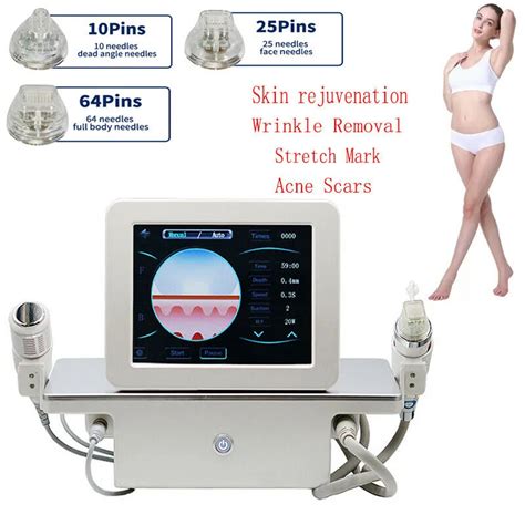 Fractional Rf Microneedling Machine With Ice Breaker Hammer 2 Handles For Pore Acne Stretch