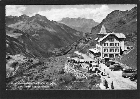 Hotel Klausen Passhöhe Postauto Oldtimer gel 1954 Kaufen auf