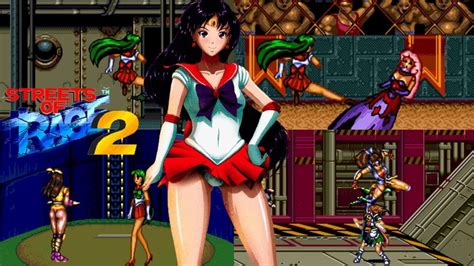 Streets of Rage 2 Sailor Moon Hack Mega Drive ストリート オブ レイジ 2 セーラー