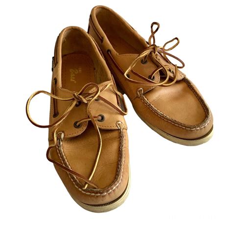 Boaters By Bass Boat Shoes Tan Leather Laces Classic … - Gem