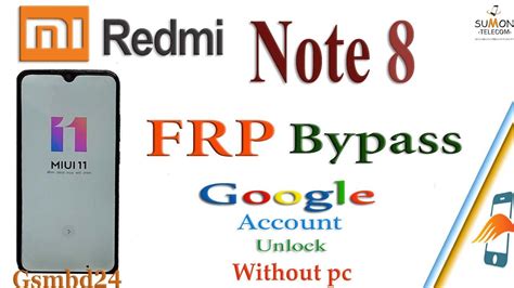 Redmi Note Frp Bypass Miui M C Jg Google Account Remove Without Pc