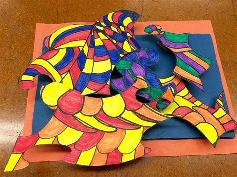 Paper Relief Sculpture 6th Grade Elementary Art Projects 6th Grade