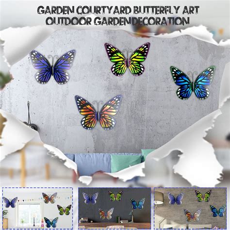 25# 4pcs Butterfly Decor Wall Art Handmade Wrought... – Vicedeal