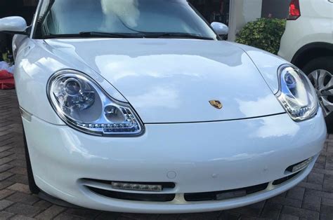 Porsche Boxster Mk Chrome Led Drl Projector Headlights Set Or