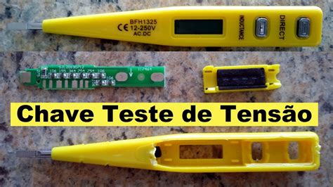 Chave De Teste Digital Ac Dc V A V Testes E Desmontada Pra Ver O