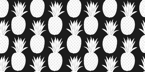 Premium Vector Pineapple Seamless Pattern