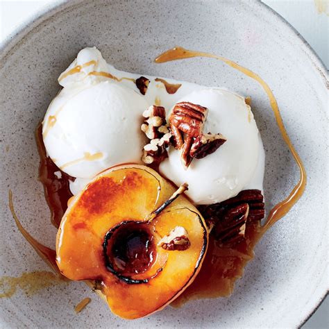 Braised And Brûléed Apples With Ice Cream Recipe Epicurious