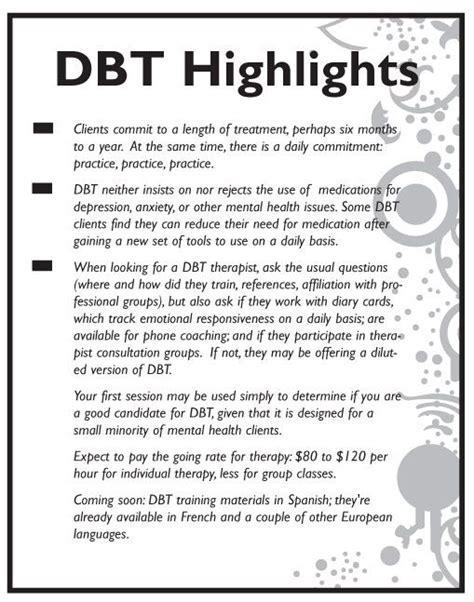 Printable Dbt Skills Cheat Sheet