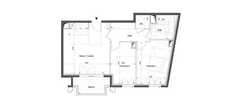 Plan Appartement T De M Neuf R Sidence Beauparc Bezons