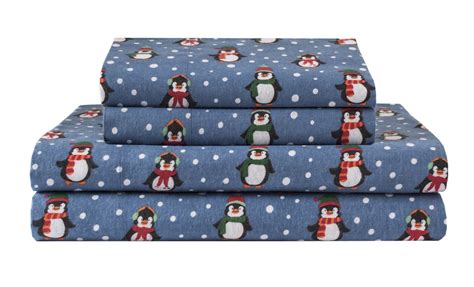 CAL KING WINTER NIGHTS COTTON FLANNEL SHEET SET - Walmart.com